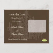 Save the Date briefkaarten, kroonluchter Aankondigingskaart (Achterkant)