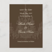 Save the Date briefkaarten, kroonluchter Aankondigingskaart (Voorkant)