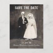 Save the Date Briefkaarten ( Skeleton Paar) (Voorkant)