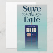 Save the Date Britse Politie Box Briefpapier (Voorkant / Achterkant)