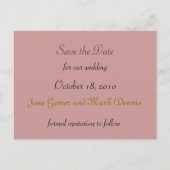 Save the Date bruidstaart briefkaart (Achterkant)