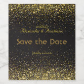 Save the date. Bruiloft flesetiket. Wijnetiket Wijn Etiket (Enkel label)