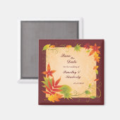 Save the Date bruiloft herfst herfst laat magneet (Voorkant / Achterkant)