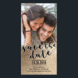 Save The Date Bruiloftsfotokaarten met Glans<br><div class="desc">Deze stijlvolle en moderne fotokaarten verzoeken uw gasten de datum van uw grote dag te reserveren. Beschikbaar in diverse kleuren (verzoeken voor een aangepaste kleur zijn welkom!).</div>