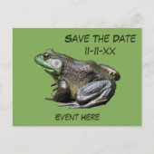 Save The Date Bullfrog Nature Briefkaart (Voorkant)