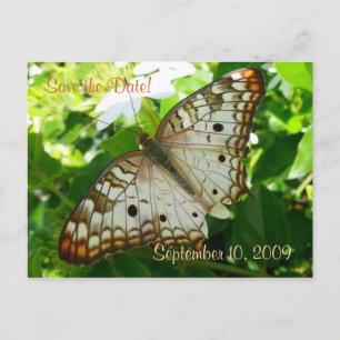 Save the Date Butterfly op het Jasmine Briefkaart