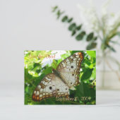 Save the Date Butterfly op het Jasmine Briefkaart (Staand voorkant)