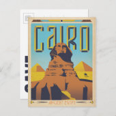 Save the date | Caïro, Egypte Aankondigingskaart (Voorkant / Achterkant)