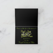 Save the Date Cala Lily - Geel en Groen (Binnen)