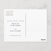 Save the Date Calendar Gold Heart Mei 2022 Maand Briefkaart (Achterkant)
