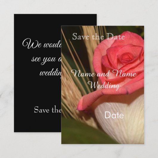 Save the date card (Voorkant / Achterkant)