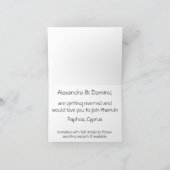 Save the date card - Cyprus zeegezicht Bedankkaart (Binnen)