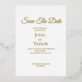  Save the Date Card Folie Uitnodiging (Voorkant)