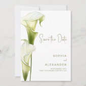 Save the Date Card for a Modern Wedding.  (Voorkant)