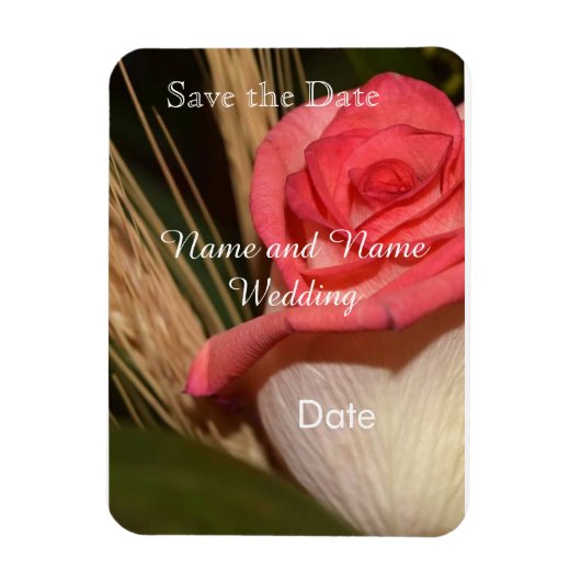 Save the date card magneet (Verticaal)