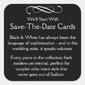 Save the Date Cards Vierkante Sticker (Voorkant)