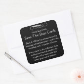 Save the Date Cards Vierkante Sticker (Envelop)