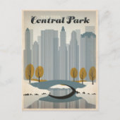 Save the date | Central Park, NYC - Sneeuw Aankondigingskaart (Voorkant)