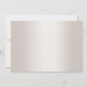 Save the date | Champagne Shimmer Stripe Monogram (Achterkant)