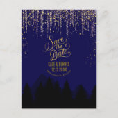 Save the Date Christmas Wedding Briefkaart (Voorkant)