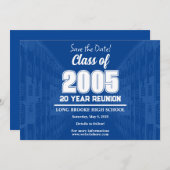 Save the Date Class van 2005 20 Jaar School Reunio Kaart (Voorkant / Achterkant)