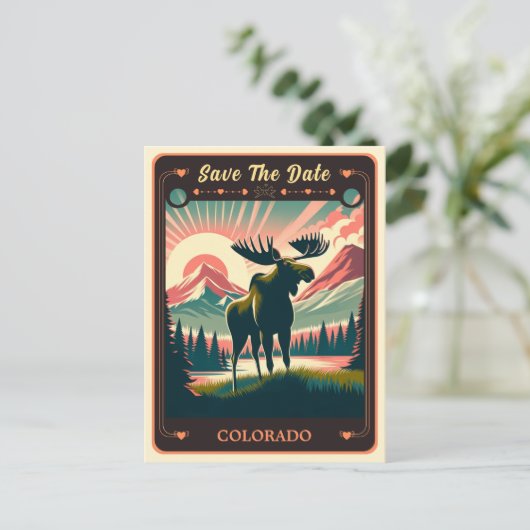 Save the date | Colorado Invitation Briefkaart (Staand voorkant)