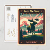 Save the date | Colorado Invitation Briefkaart (Voorkant / Achterkant)