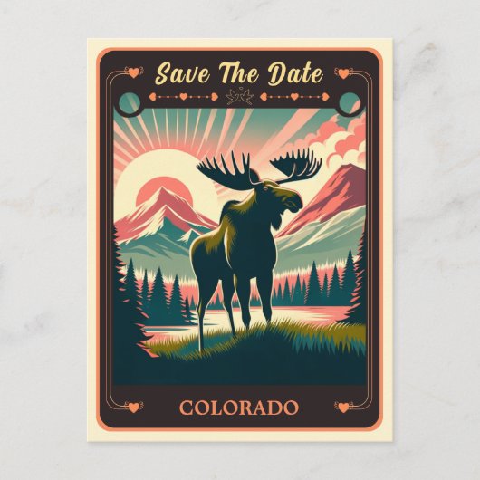 Save the date | Colorado Invitation Briefkaart (Voorkant)