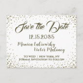 Save the date | CONFETTI Aankondigingskaart (Voorkant)