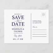 Save the date | Connecticut Uitnodiging Briefkaart (Achterkant)