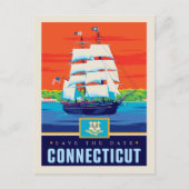 Save the date | Connecticut Uitnodiging Briefkaart (Voorkant)