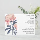 Save the Date_convites casamento  Kaart (Staand voorkant)