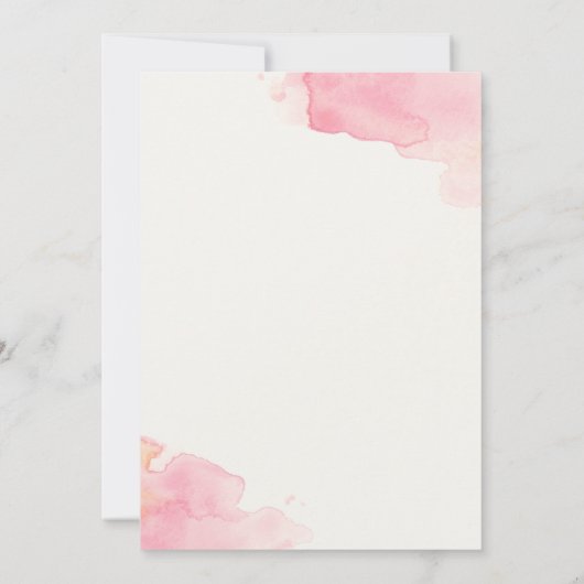 Save the date "Coquelicots" Kaart (Achterkant)