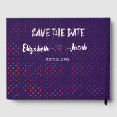Save the Date Couple Photo  | Personalized Wedding Gastenboek (Achterkant)