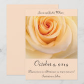 Save the date! Creme Roos Date (Voorkant / Achterkant)