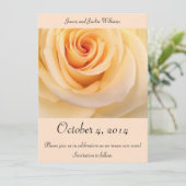 Save the date! Creme Roos Date (Staand voorkant)