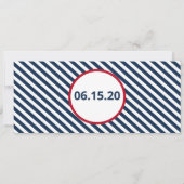 Save the Date Cruise Instapkaart Uitnodiging (Achterkant)