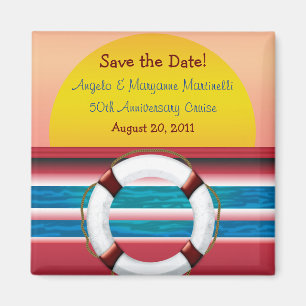 Save the Date Cruise Jubileum Magnet