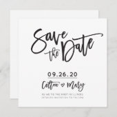 SAVE THE DATE custom design voor Colton + Mary Kaart (Voorkant / Achterkant)