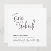 SAVE THE DATE custom design voor Eric & Gabriela Kaart (Voorkant / Achterkant)
