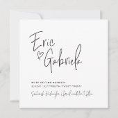 SAVE THE DATE custom design voor Eric & Gabriela Kaart (Voorkant)