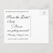 Save the date! De bruiloft door Robinson Aankondigingskaart (Achterkant)