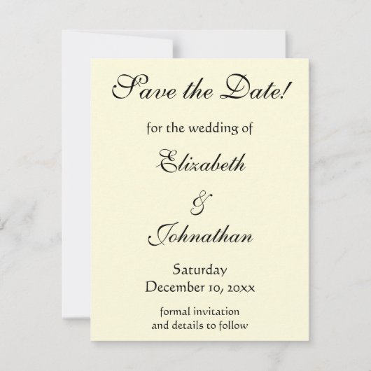 Save the date! De kus van Gustav Klimt Save The Date (Achterkant)