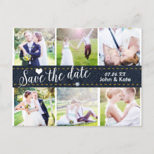 SAVE THE DATE Denim Wedding 6 FOTO Briefkaart
