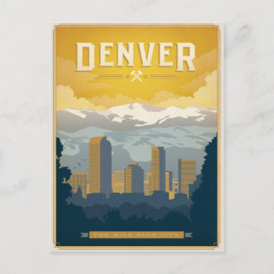 Save the date   Denver, CO Aankondigingskaart