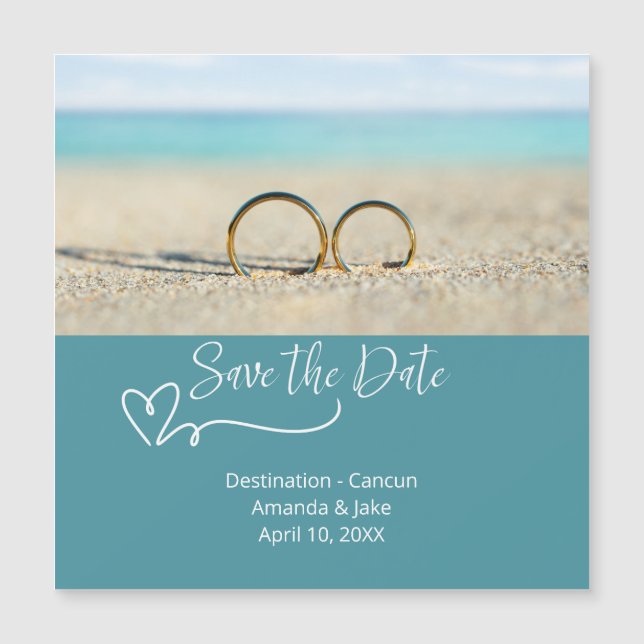 Save the Date Destination Beach Wedding (Voorkant)