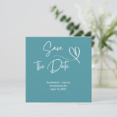 Save the Date Destination Wedding Kaart (Staand voorkant)