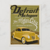 Save the date | Detroit, MI Aankondigingskaart (Voorkant)