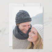 Save the date. Dusty Blue | Burgundy Wedding Photo Kaart (Achterkant)