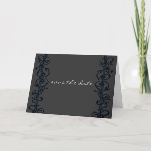 Save The Date eenvoudig elegant Aankondiging (Voorkant)